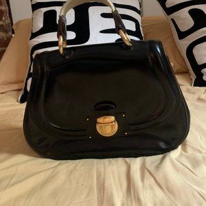 MARC JACOBS BLACK LEATHER BAG